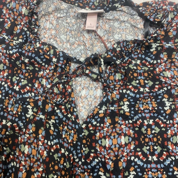 Knox Rose Black Multicolored Blouse - Picture 4 of 9